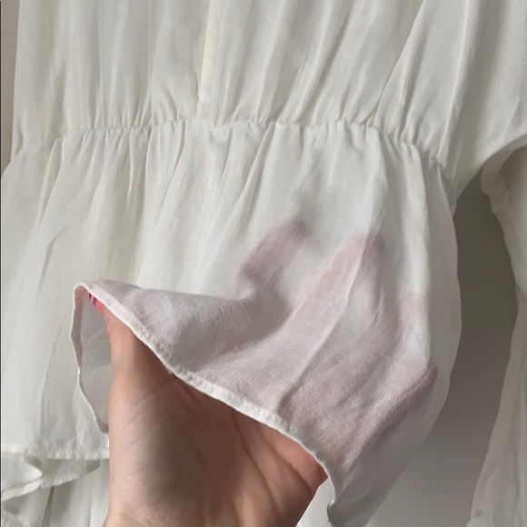 Zara white long sleeve top - Picture 5 of 6